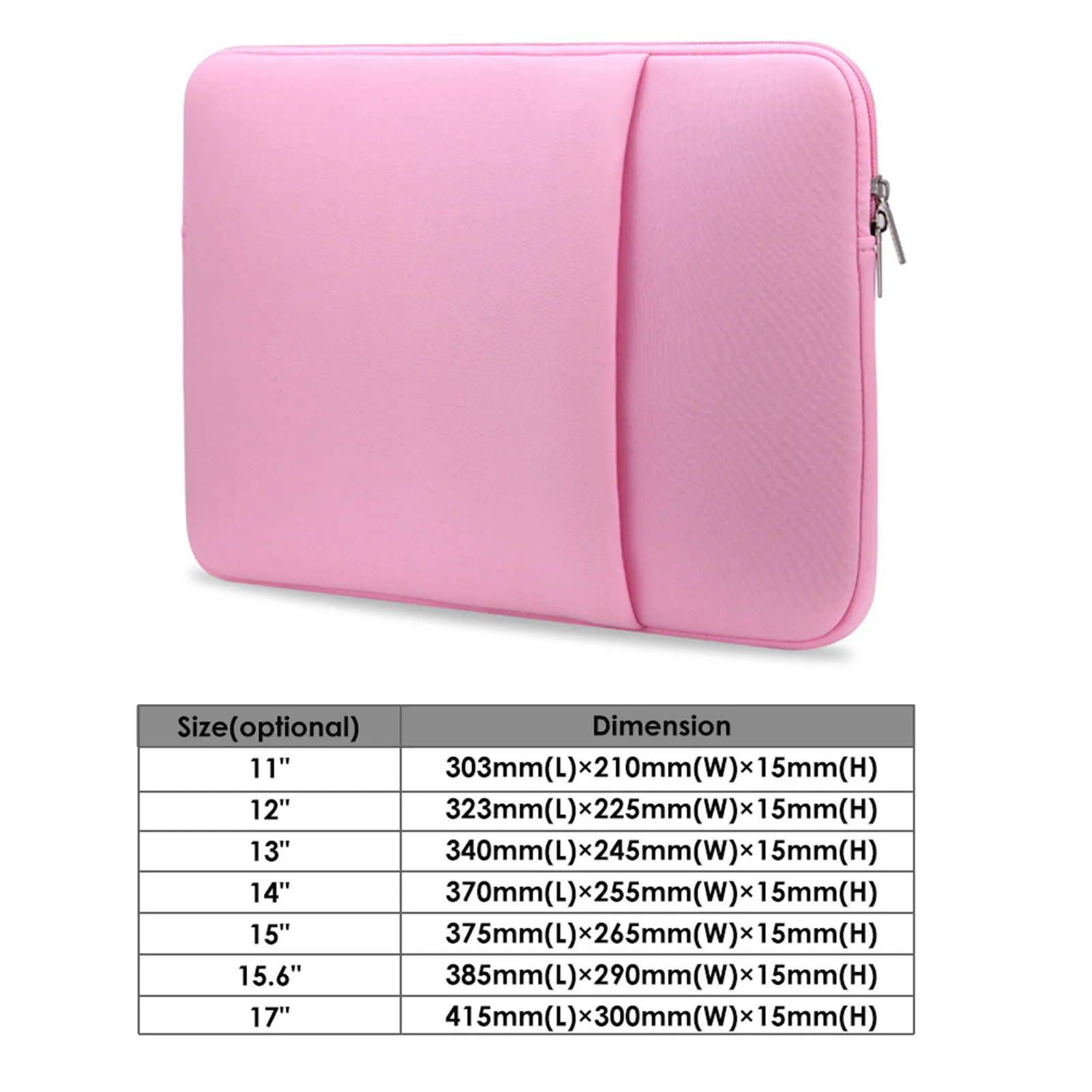 B2015 Laptop Sleeve Soft  Pouch 17'' Laptop Bag Replacement for MacBook Air Pro Ultrabook Laptop Pink sleeve for laptop