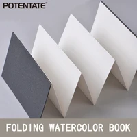 Potentate 300Gsm Watercolor Folded Drawing Pad Organ Sketch Notebook Cold Press Paper for Designer Drawing Artist Student 1