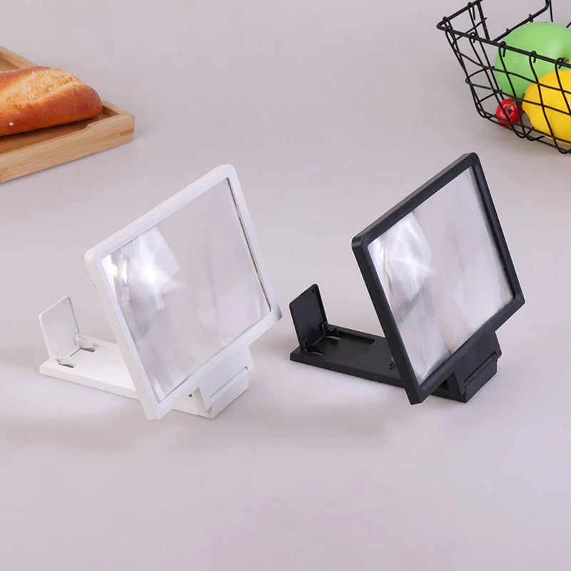 Mobile phone screen amplifier 3D HD TV magnifier foldable desktop mobile phone bracket 1PC phone screen amplifier