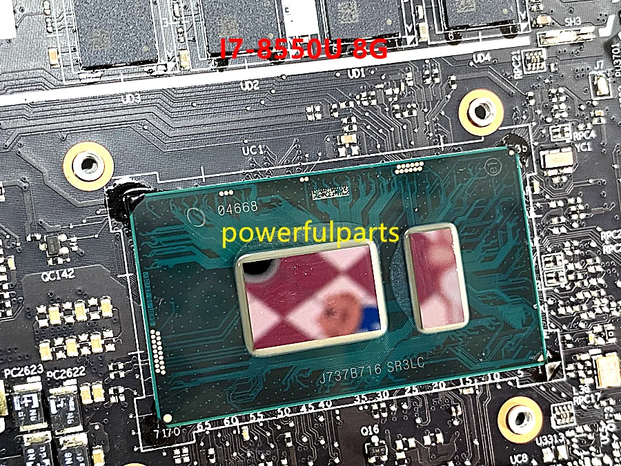 100% working for ideapad 720S-13IKB motherboard with I7-8550U cpu+8G ram 5B20Q38961 ES322 ES323 NM-B491 tested ok best gaming motherboard for pc