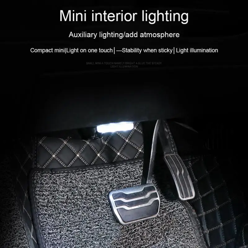 LED Car Styling Night Light Mini USB Charge Four Color Car Door Light Interior LED Sensor Touch Sensor Reading Lamp