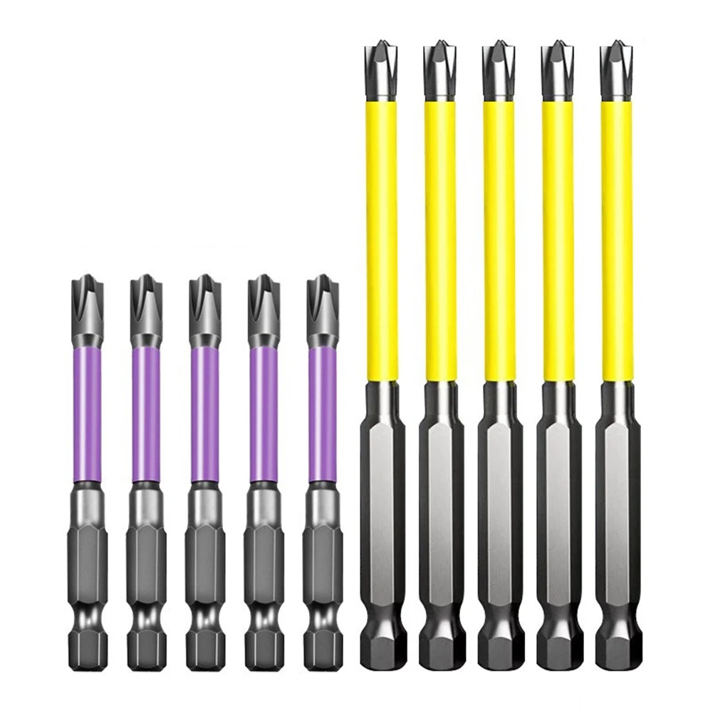 

1set Screwdriver Bits FPH2 65mm 110mm For Electrician For Socket Switch Magnetic Special Slotted Cross Screwdriver Bit