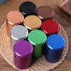1Pcs Silver Aluminum Airtight Proof Container Herb Stash Metal Sealed Can Tea Jar Storage Containers 3
