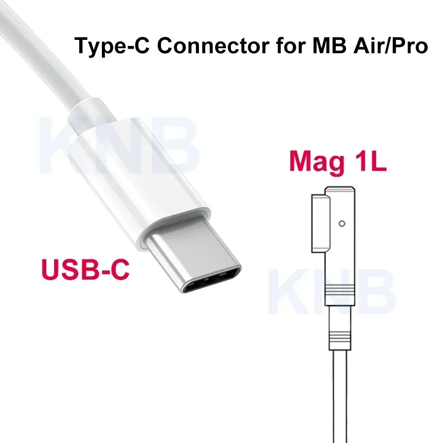 New Laptop Charger for Macbook Pro Air Adapter mag 1 mag 2 45W 60W 85W A1278 A1286 A1465 A1466 A1425 A1502 A1398 USB-C Cable