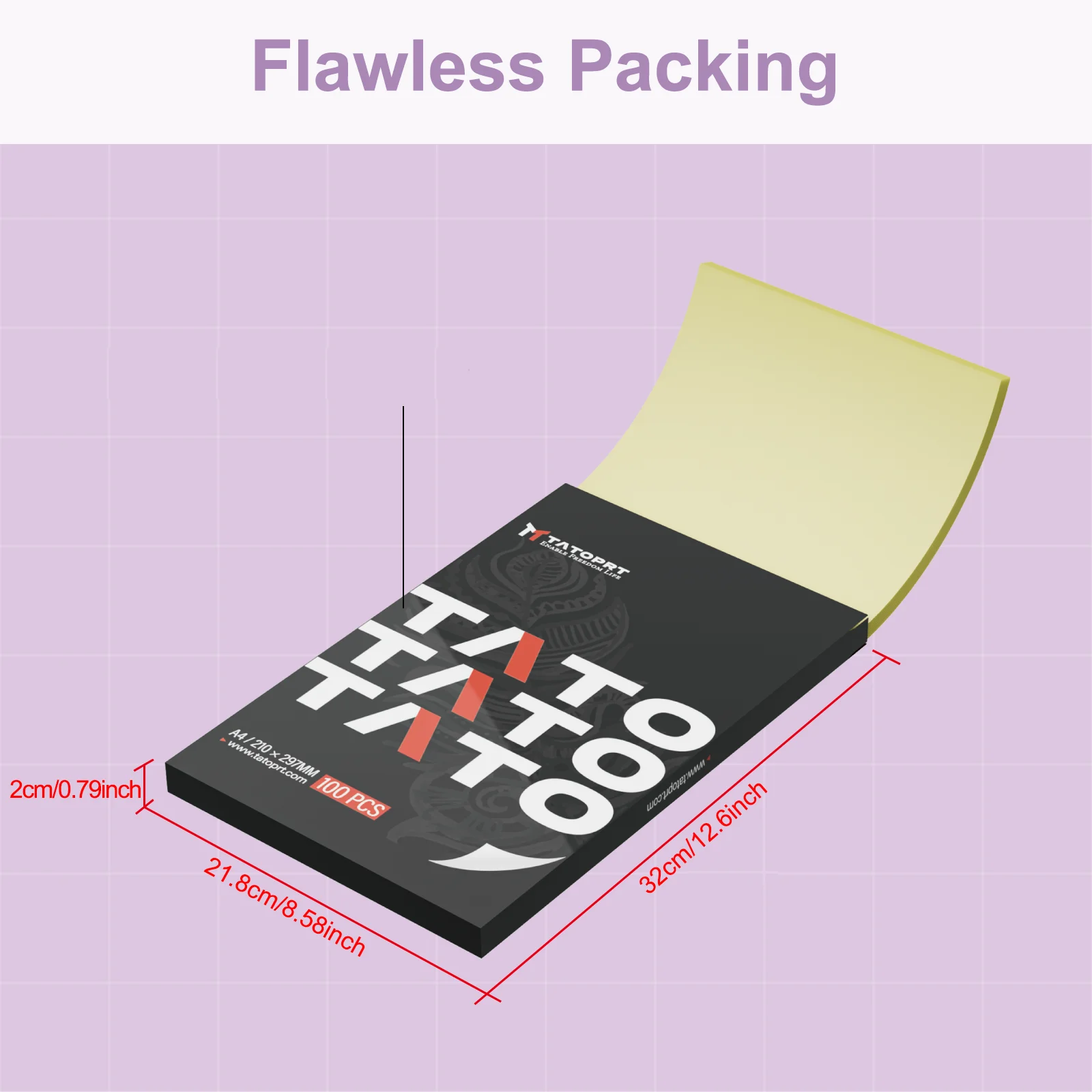 타투 전사지 100매 A4 사이즈 열 전사지 타투 전사 키트 M08F 타투 프린터 호환