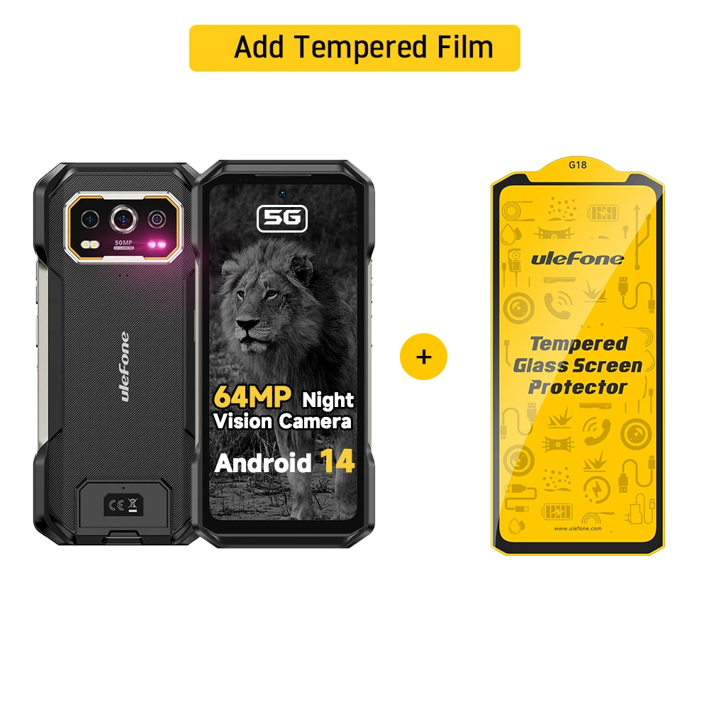 Ulefone Armor 27 Pro 5G 頑丈な電話 10600mAh スマートフォン 50MP 