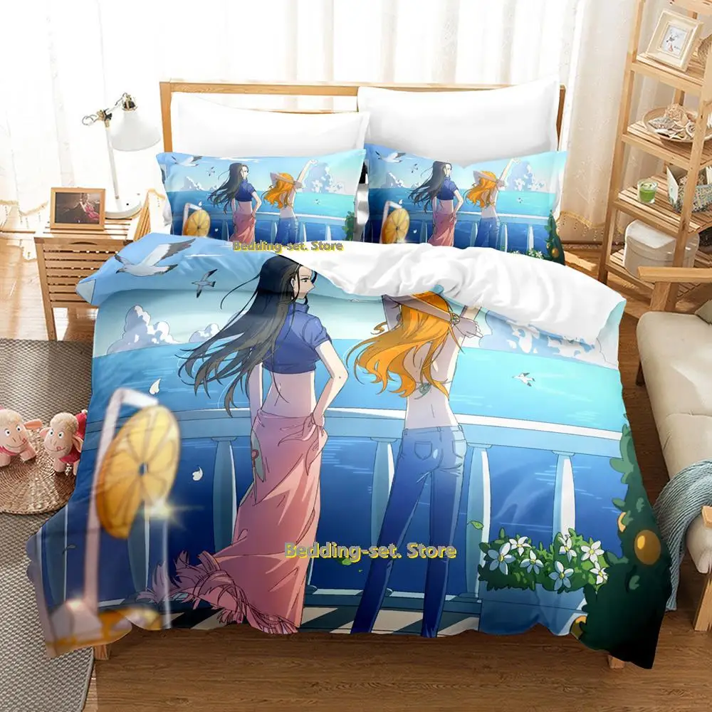 New Nami Bedding Set Single Twin Full Queen King Size Bed Set Adult Kid Bedroom Duvetcover Sets 3D Print Anime Bed Sheet Set 4