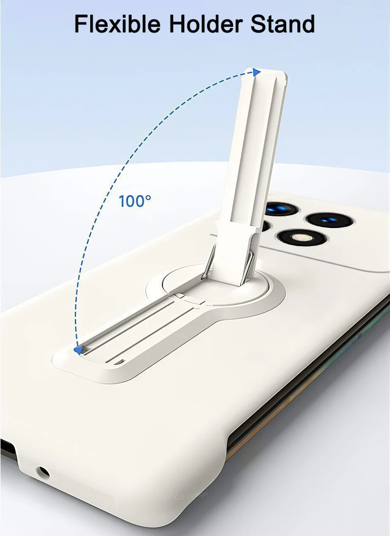 Telefon Fall Für Xiaomi Poco X7 X6 F7 Ultra F6 F5 M6 Pro F3 Abdeckung Harte PC Dünne Rahmenlose Drehen Ständer halter Schutz – Detail 5