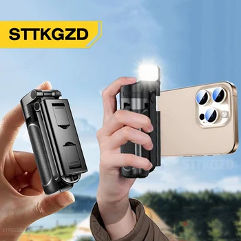 Super Mini Selfie Stick Portable Phone Holder Shooting Aid Versatile Integrated Design Bluetooth Remote For Live Broadcas 1