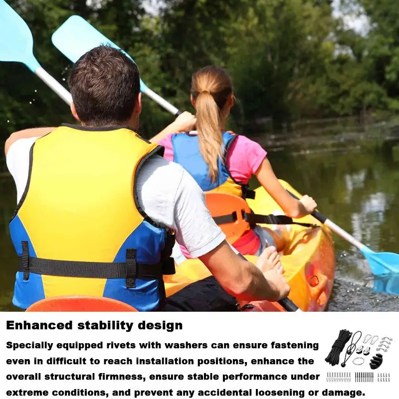 Universal Kayak and Canoe Anchor Trolley Kit with Hardware Accessories