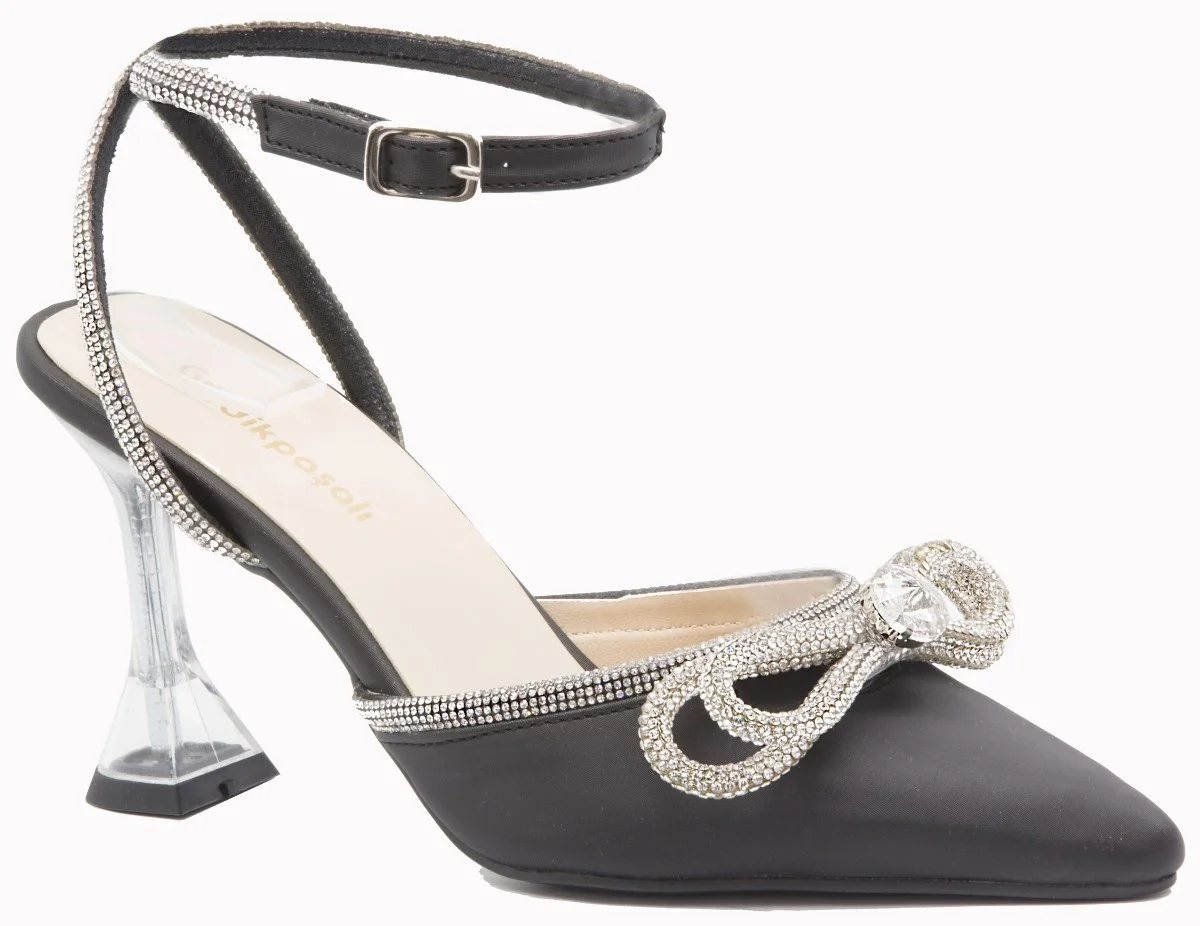 

Женские туфли-лодочки с острым носком gedikpasвала End 22Y 02, черные вечерние туфли-лодочки на каблуке, прозрачные классические элегантные туфли с кубическим цирконием для лета, 2022