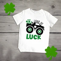 Kids St. Patrick's Day Shirts Loads of Luck Boys St Patricks Day Shirt Kids Funny Irish Clover St Saint Patricks Day Tee Clothes 1