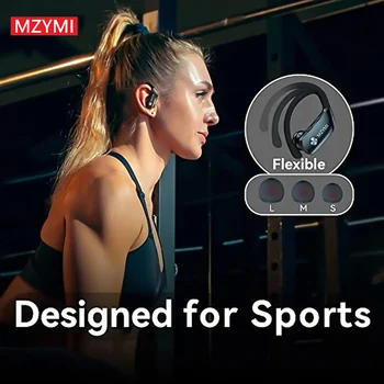 MZYMI Earhooks Bluetooth Headphones T16 Sport Earphones Hifi Stereo Sound Wireless Earbuds Over-Ear Headset Built-in Mic 6