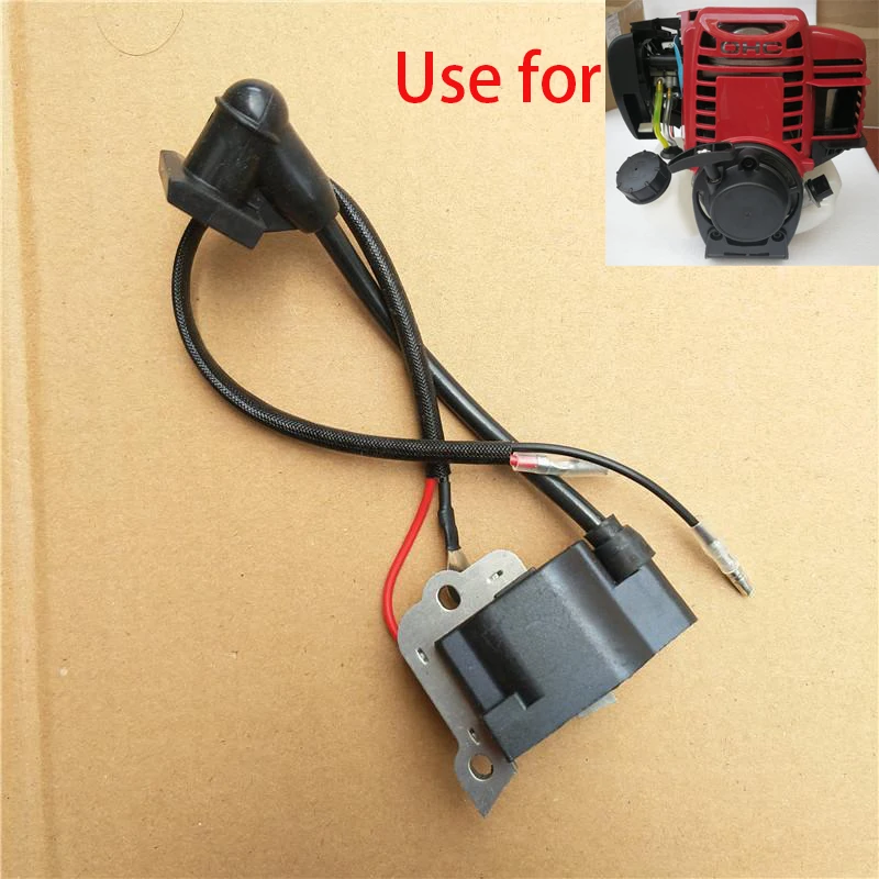 Ignition Coil Switch For 4T GX35 35.8cc 140F Brush Cutter Grass Trimmer  Engine Motor flywheel ignition coil sets for gx35 140f replacement repair engine brush cutter earth drill motor