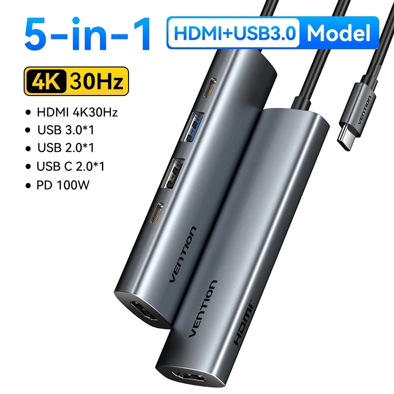 5-in 1 HDMI 4K30Hz