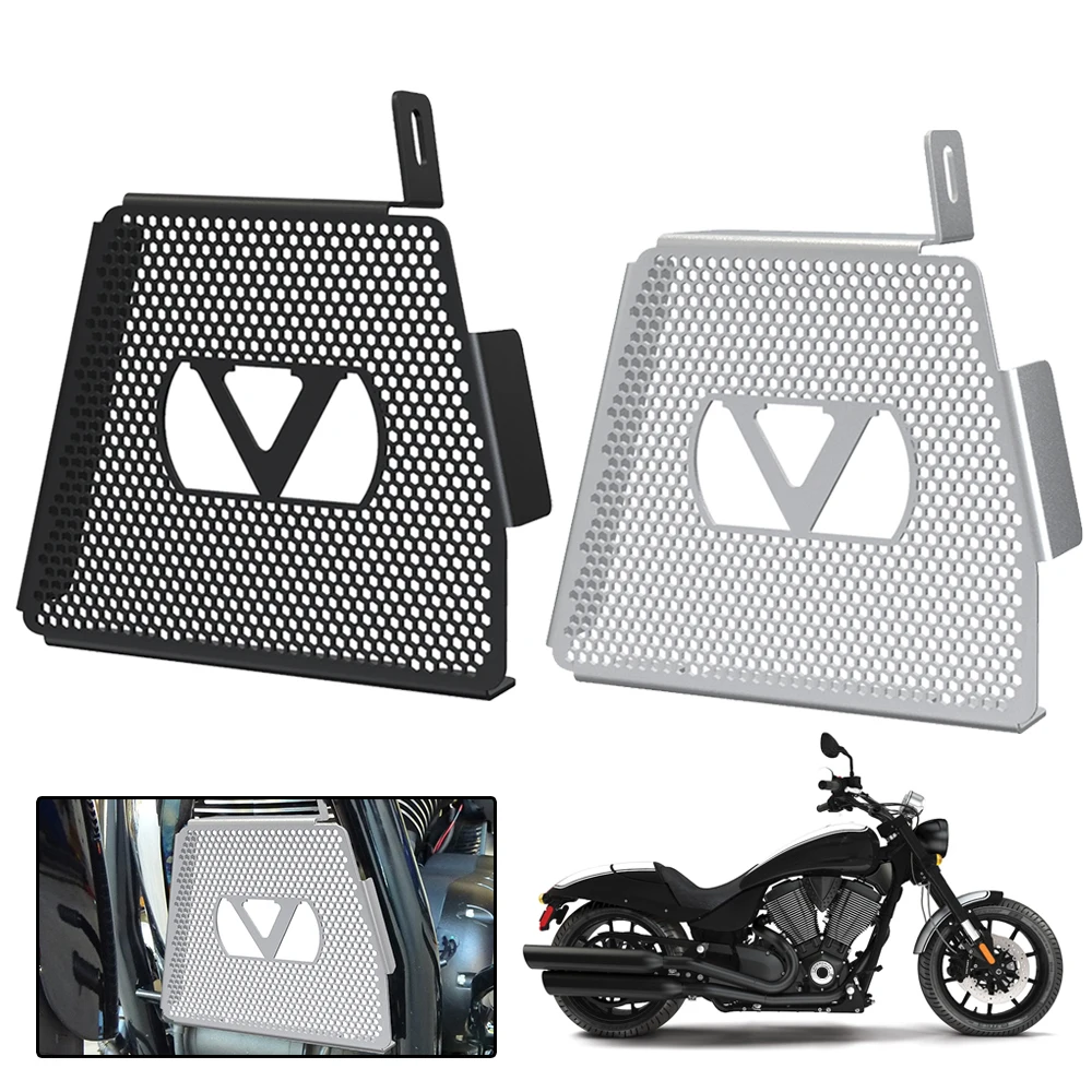 

2024 Radiator Guard Oil Cooler Guard FOR Victory Hammer/ Sport / S /8 Ball / 8 Ball Intl 2008-2023 Jackpot / Ness Jackpot / Intl