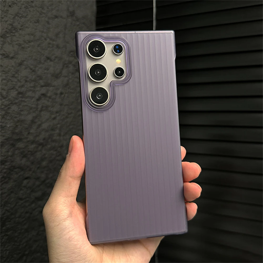 Ultra-Thin Frameless Transparent Matte Phone Case - Shockproof Hard Protection Cover