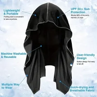 U Cooling Hoodie Towel Beach Camping Gym Building Sun Protection Quick Drying Sports Cooling Towel Headband 2