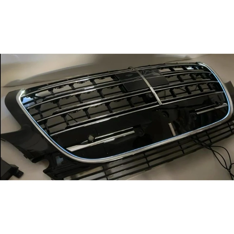 QCHIAN Voiture Grille De Calandre Avant Pour Mercedes Benz W118 W177 CLA45 A45 AMG 2019 2020 2021, Pare-Chocs Avant Calandre, Protection De Grille De Radiateur Voiture, Calandre De Capot Avant Auto