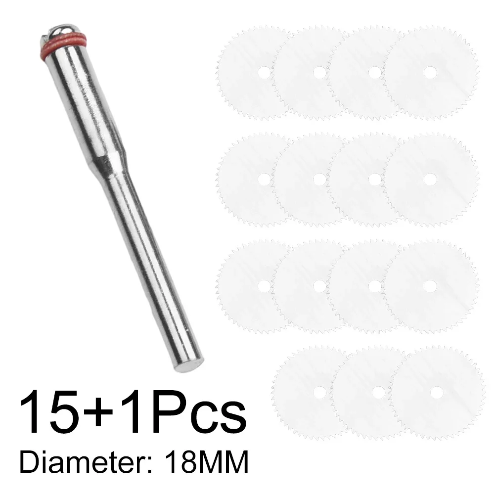 15Pcs Mini Circular Saw Blade Electric Grinding Cutting Disc Rotary Tool For Dremel Metal Cutter Power Tool Wood Cutting Discs angle grinder