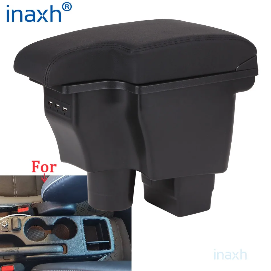 Bracciolo Auto per MAZDA CX-3 2015-2018 - Poggia braccio per Auto in Pelle Nera con Posacenere e Vano Portaoggetti