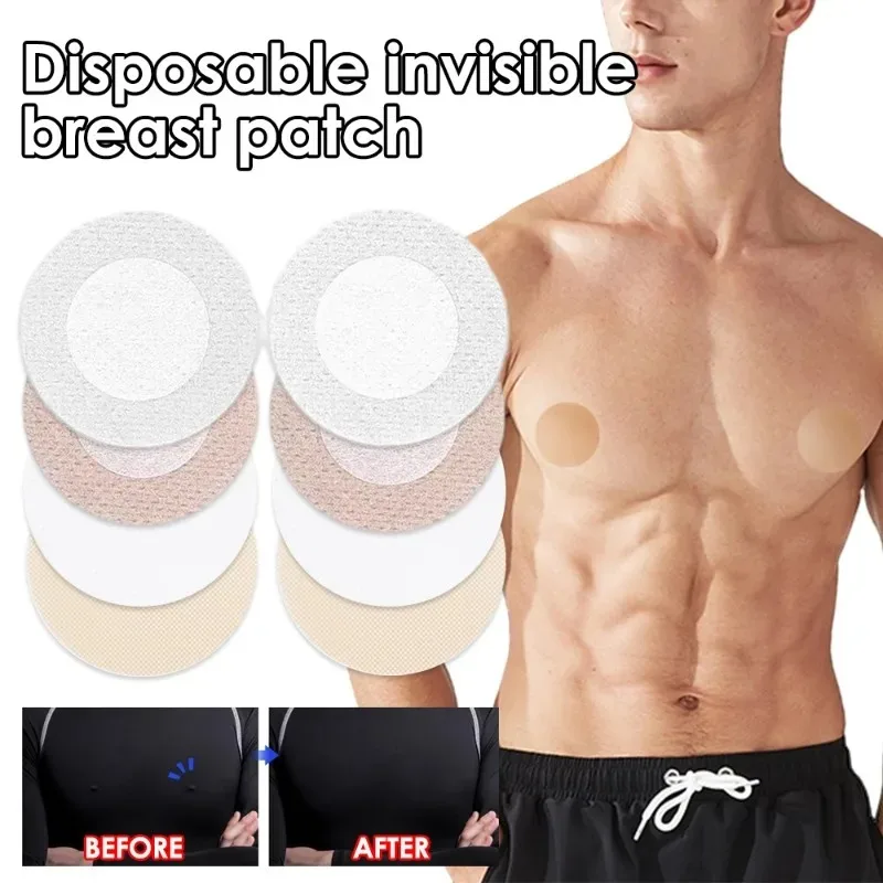 Disposable Nipple Cover Brethable Nipple Covers for Men 30/60Pcs Waterproof Disposable Self-Adhesive Invisible Tights Suits Anti-bulge Nipple Stickers silicone nipple cover,disposable nipple cover,breast nipple covers