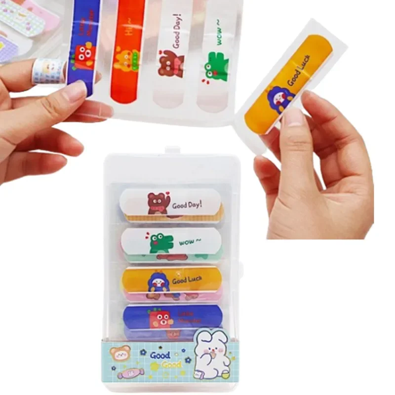 

80pcs/lot Cute Cartoon Band Aid Bandage Hemostatic Sticker Breathable Waterproof Bandages First Aid Emergency Kit for Children