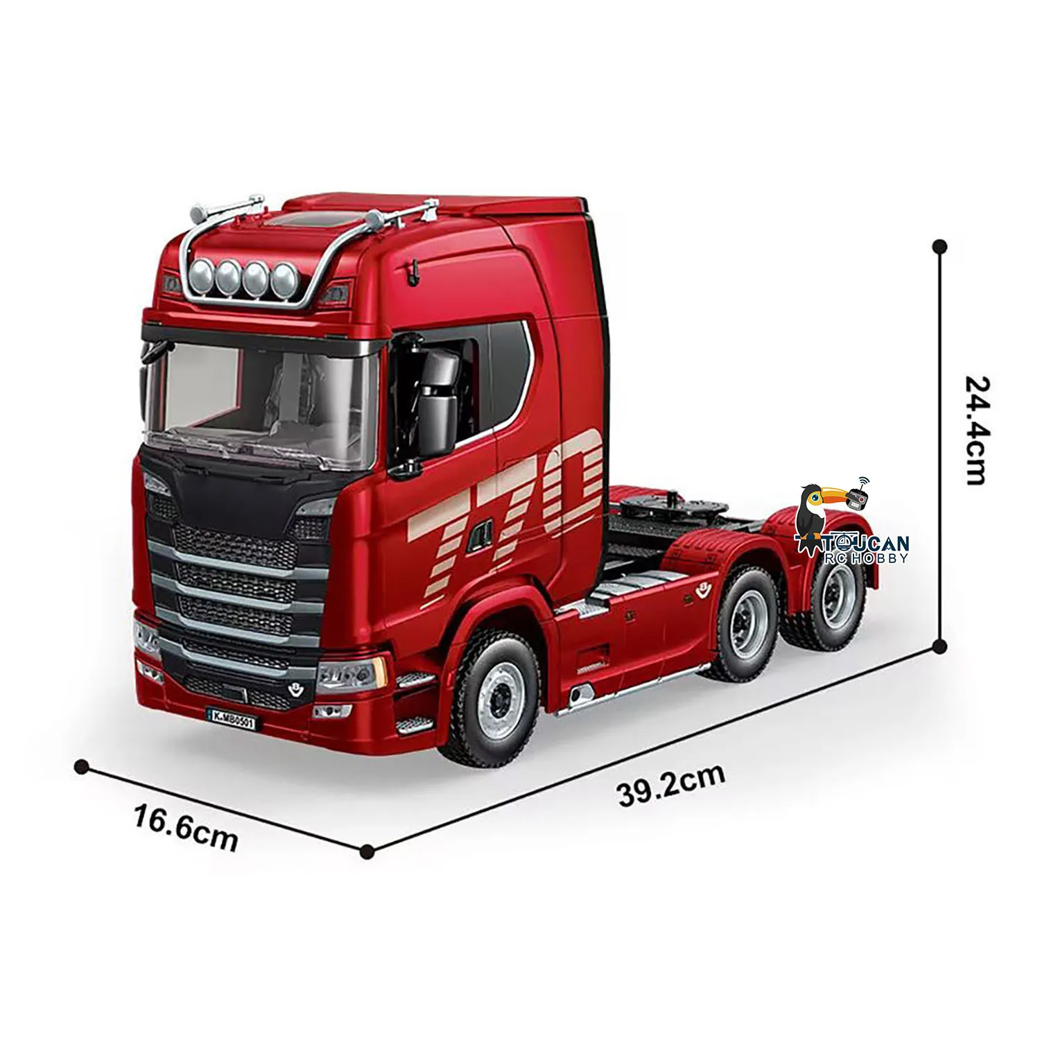 1/18 HUINA 1501 RC 트랙터 트럭 770S 플라스틱 모델 RTR 7.4V 배터리 19CH 라이트 사운드 RC 트럭 트럭 RC 자동차 소년 장난감