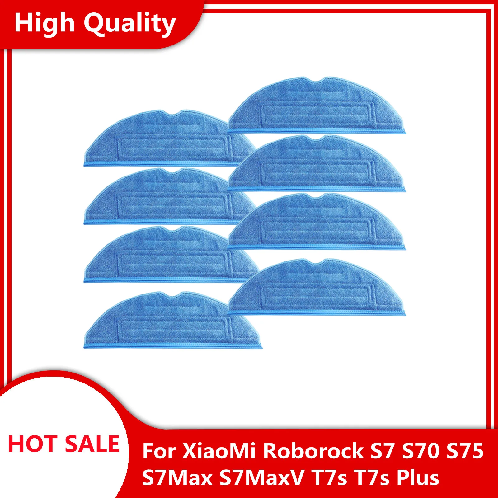 

Mop Pad For XiaoMi Roborock Vacuum Cleaner Robot S7 S70 S75 S7Max S7MaxV T7s T7s Plus Mop Rags Parts Mop Cloths Accessories