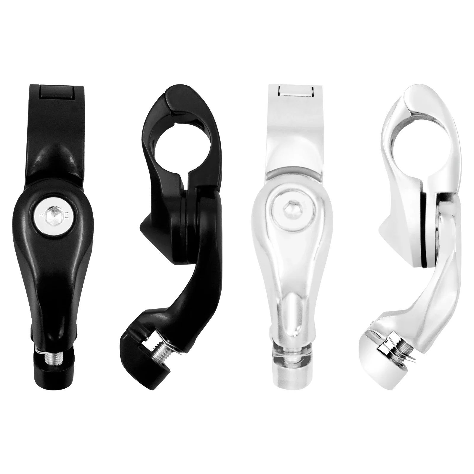 Motorcycle 32mm 1.25'' Highway Bar Footpegs Mount Clamp Angled Engine Guards For Harley Softail Dyna Touring Sportster XL 883 48