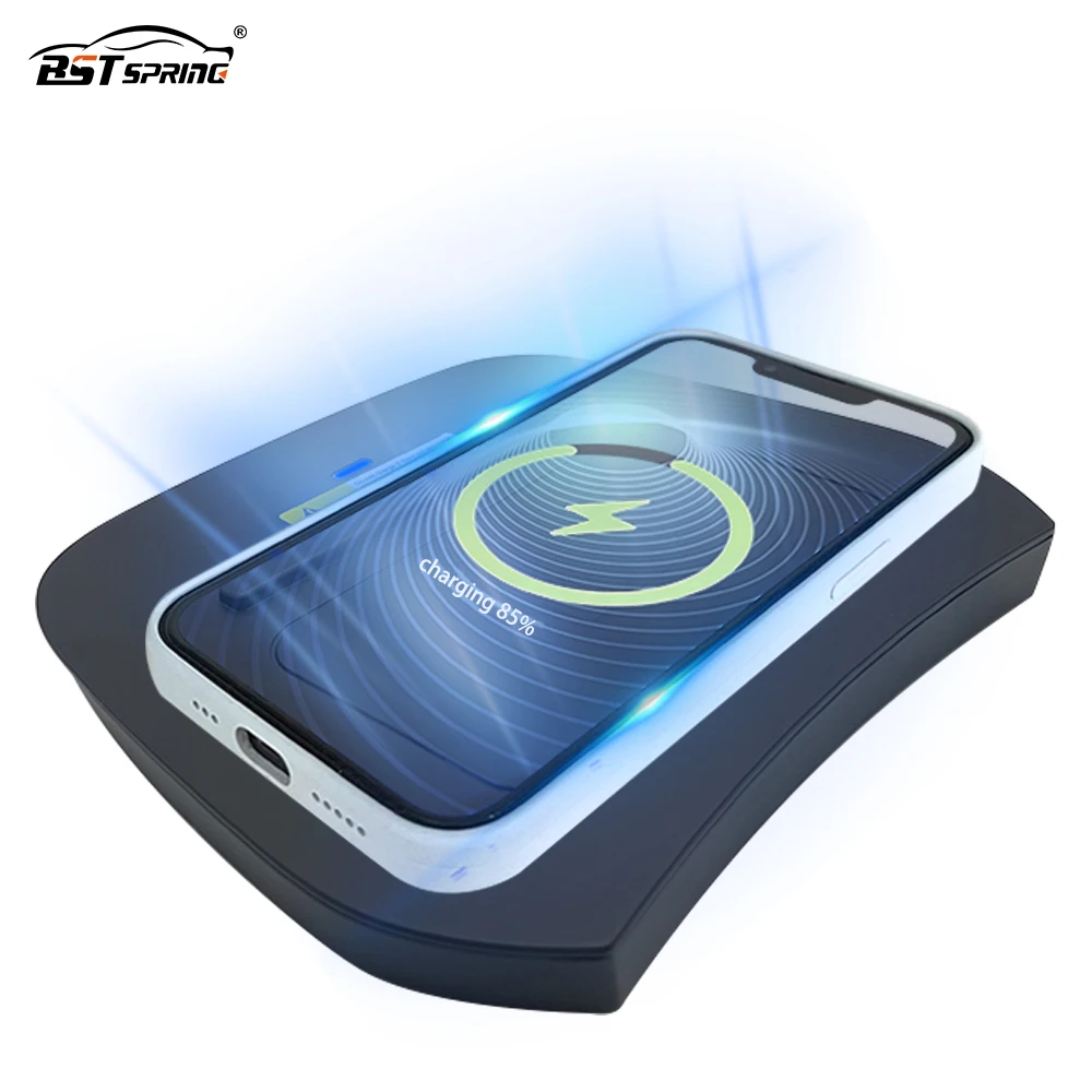 

Mobile Phone Fast Wireless Charging For Hyundai I20 IX35 IX45 Tucson Sonata Car Qi Wireless Charger Silicone Pad