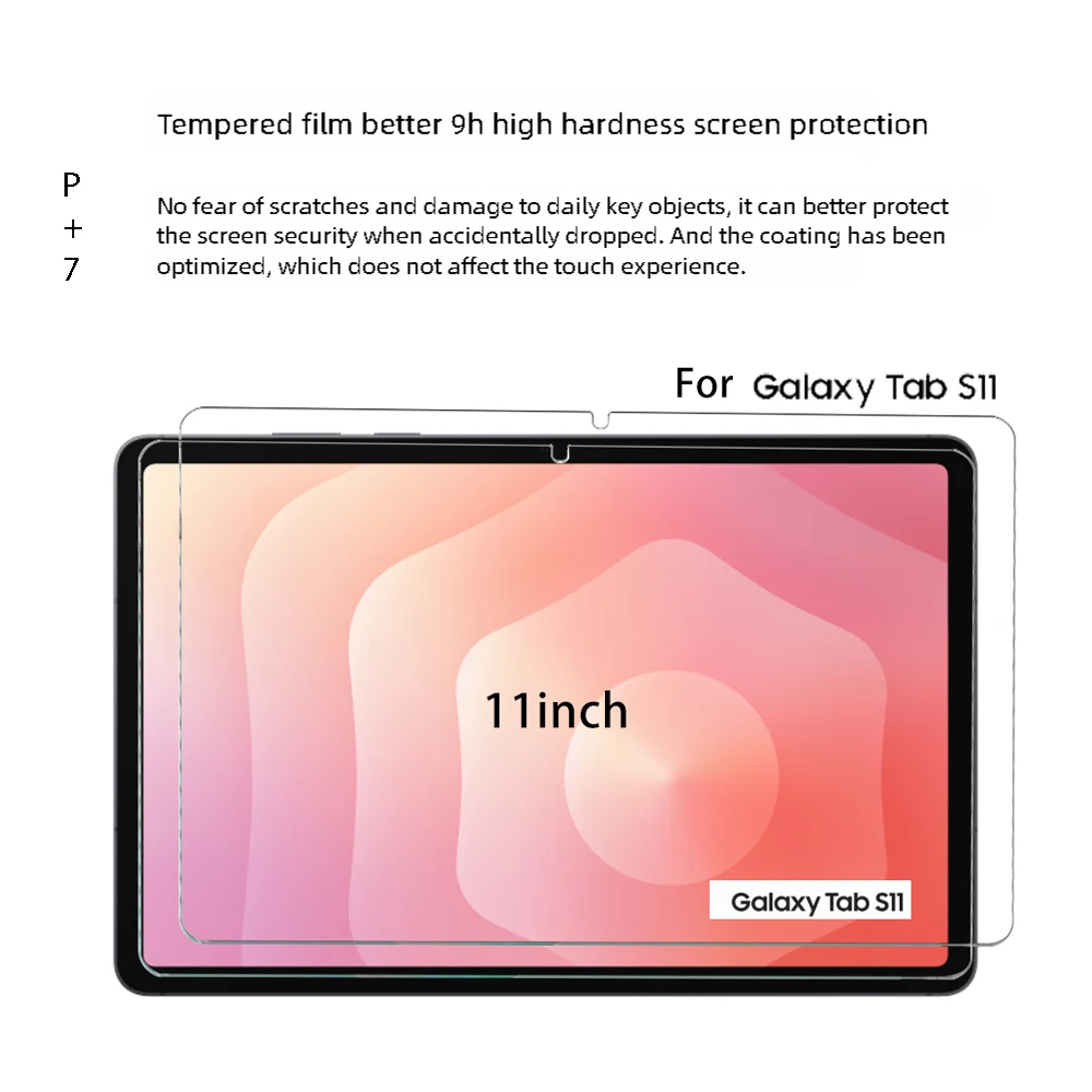2-Pack Tempered Glass Screen Protector for Tablets - HD Protective Film
