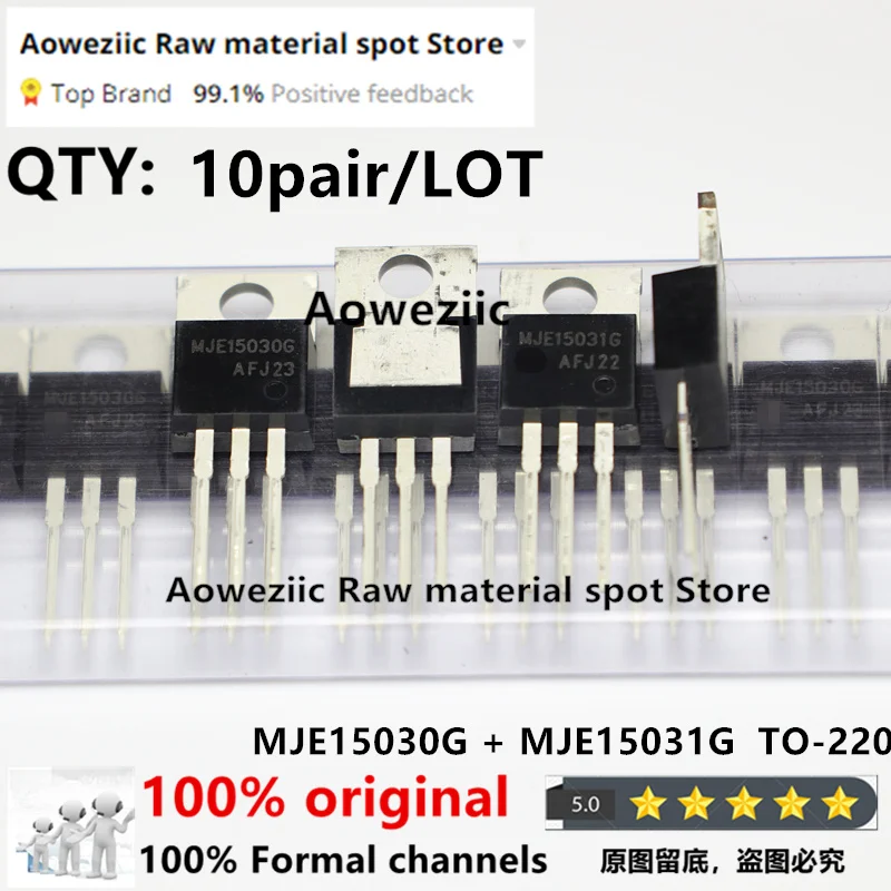 Aoweziic 2021 + 100% Baru Diimpor Asli MJE15030G MJE15031G MJE15030 ...
