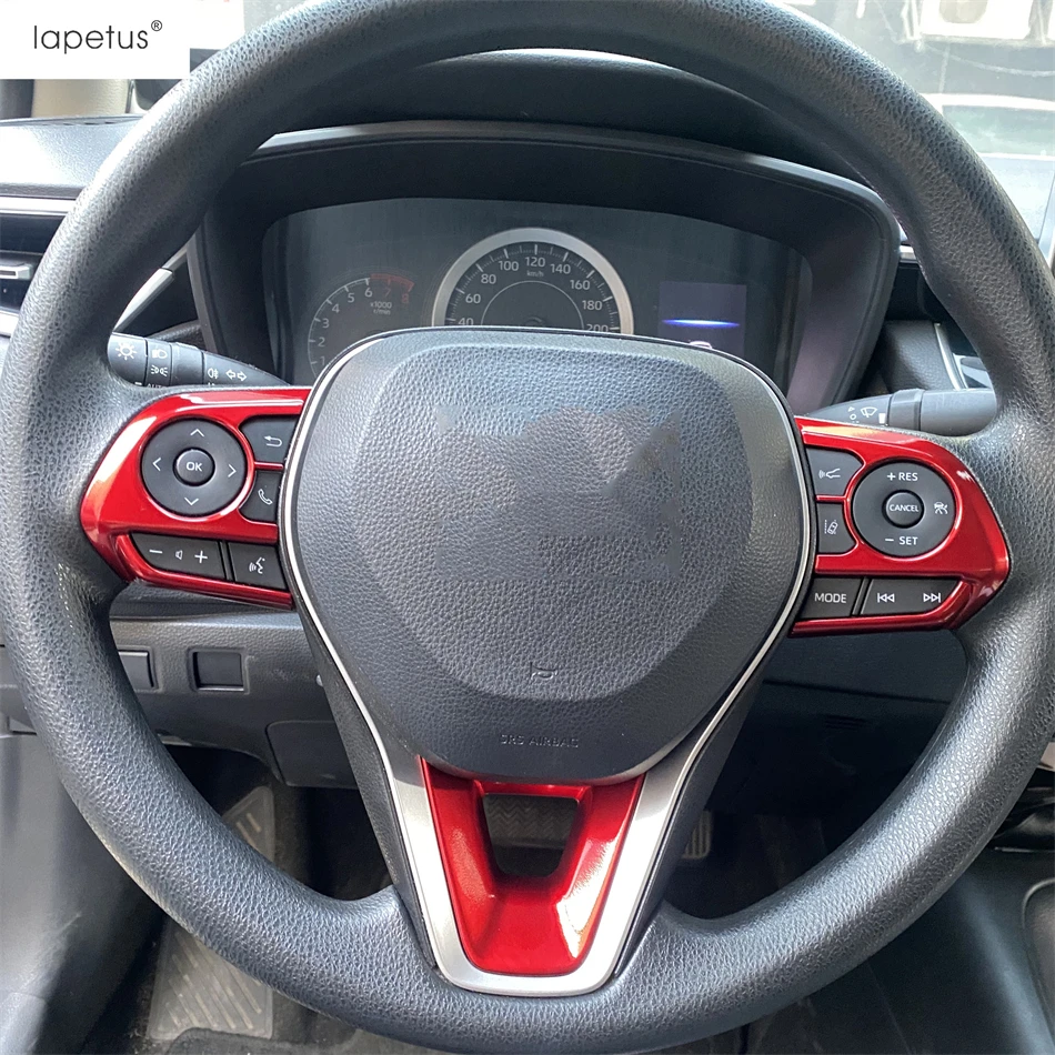 Car Navigation Panel Strip Middle Air AC Vent Outlet / Steering Wheel Cover Trim For Toyota Corolla E210 2019 - 2025 Accessories 3