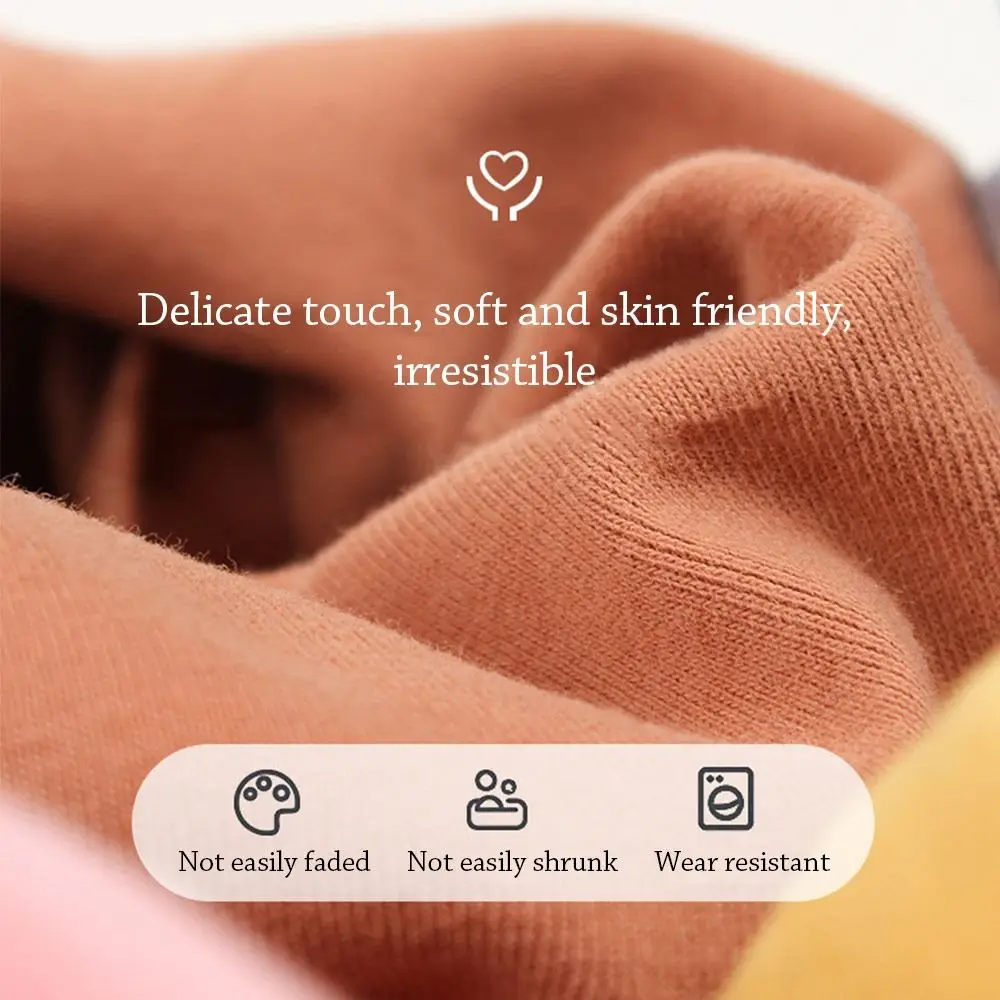 1-12 Years Old Winter Cotton Kids Winter Scarf Cashmere Cute Knitted Scarves Soft Warm Neckerchief for Baby Boys Girls