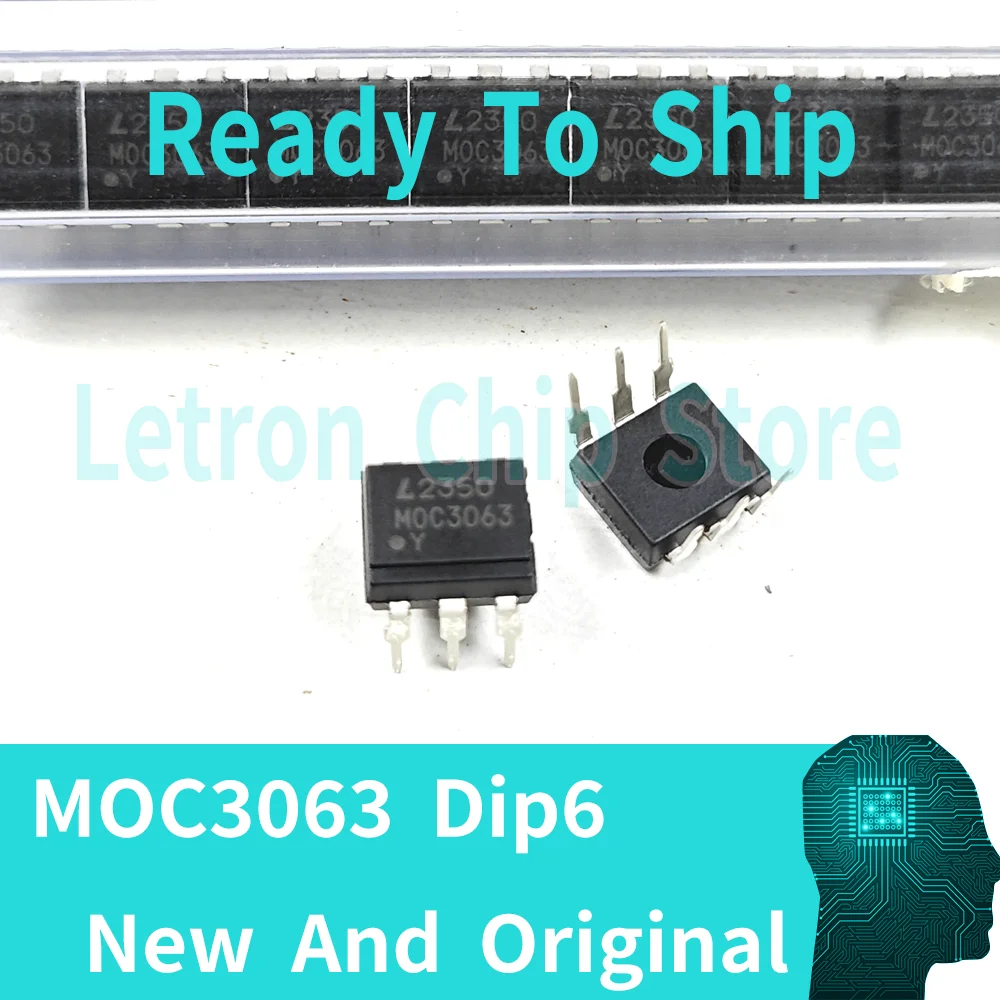 

10 шт. MOC3063 DIP6 MOC3063M DIP-6 оптопара в корпусе DIP новый и оригинальный IC Чипсет