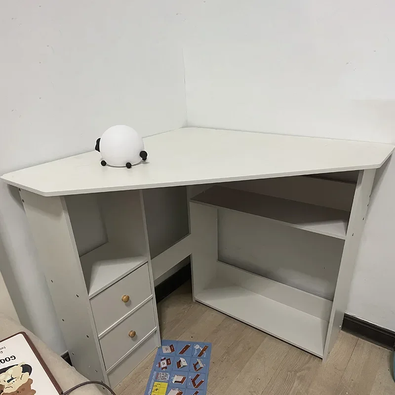 Home Desktop Computer Desks Small Apartment Desk Triangle Study Desk Corner Computer Home Living Room Bedroom Writing Desks