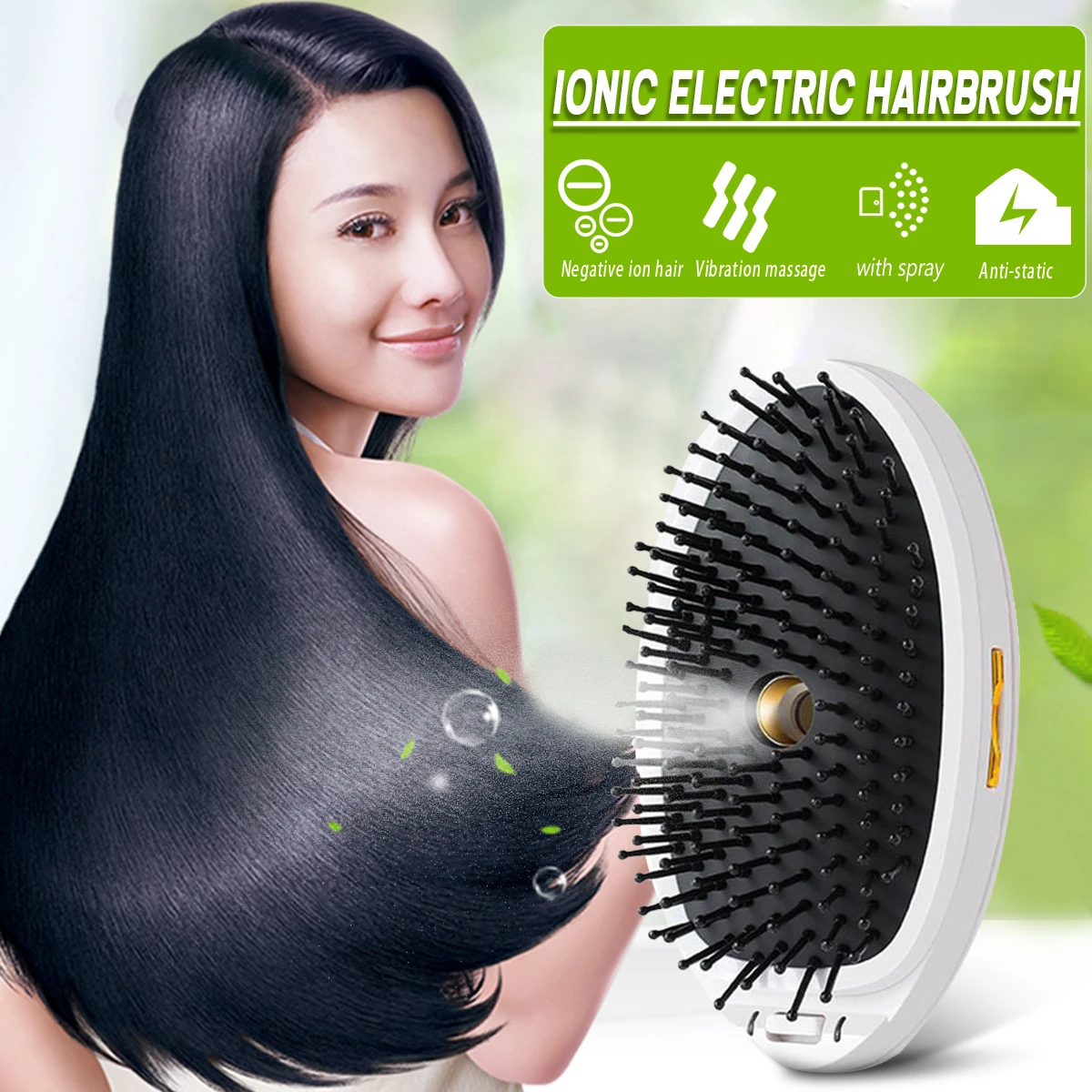 Hair Smoothing Straightening Brush Spray Steam Scalp Massage Comb Electric Ionic Household Hair Styler Tool for Frizzy Dry hair straightener,hair straightener brush,hair straightener comb
