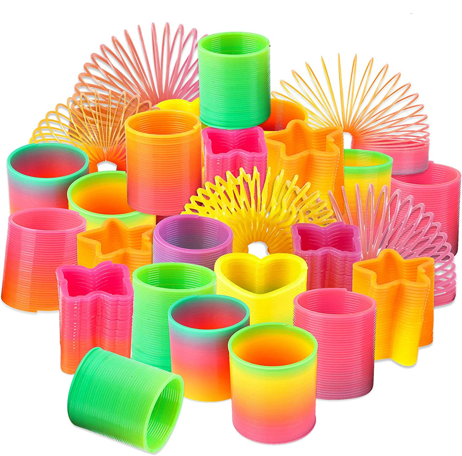 Ressort Jouet Plastique Arc-en-Ciel Jouets Ressorts Magiques