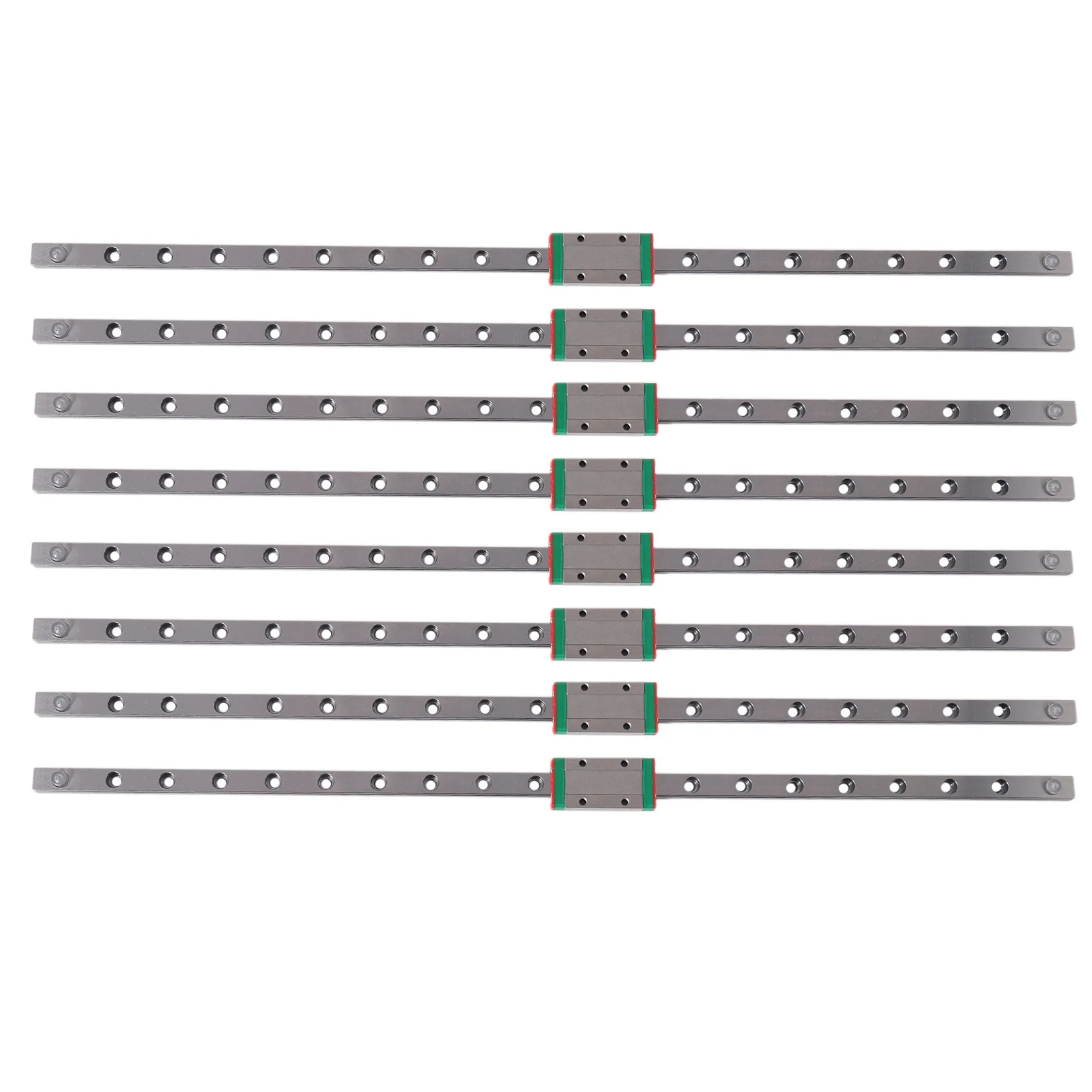 

8Pcs 9mm Linear Guide Miniature Rail MGN9 400mm Linear Rail and 1 Pcs MGN9H Miniature Rail Slider