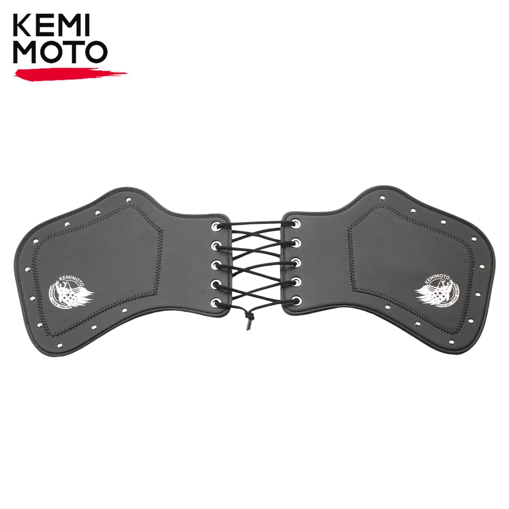 

KEMIMOTO мотоциклетный тепловой экран дефлекторы Боковой Кожаный выхлопной тепловой экран универсальный для BMW для Yamaha для Honda аксессуары