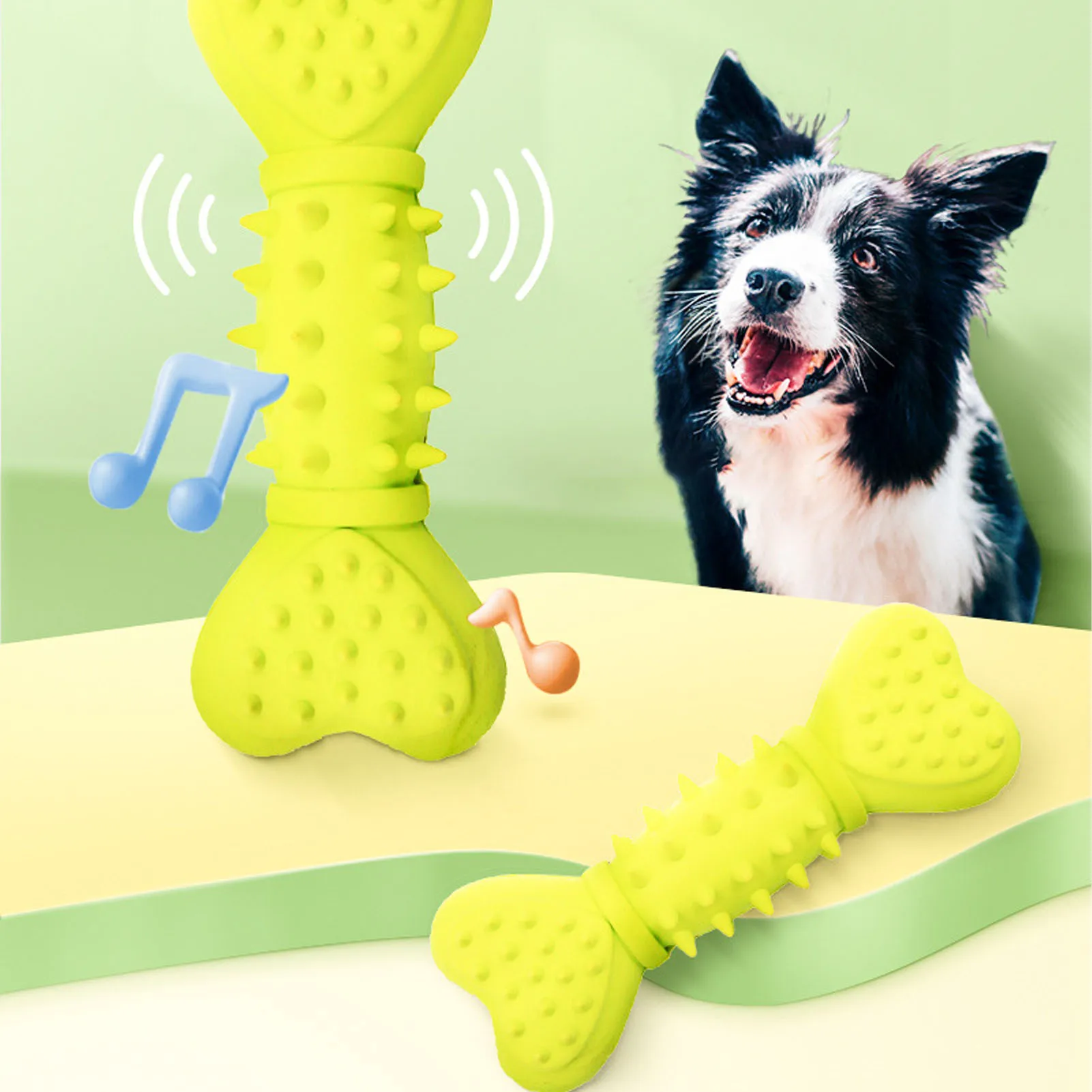 

Dog Chew Toy Bite Resistant Rubber Teeth Cleaning Gum Massage Indestructible Dog Toy For Dogs Puppy