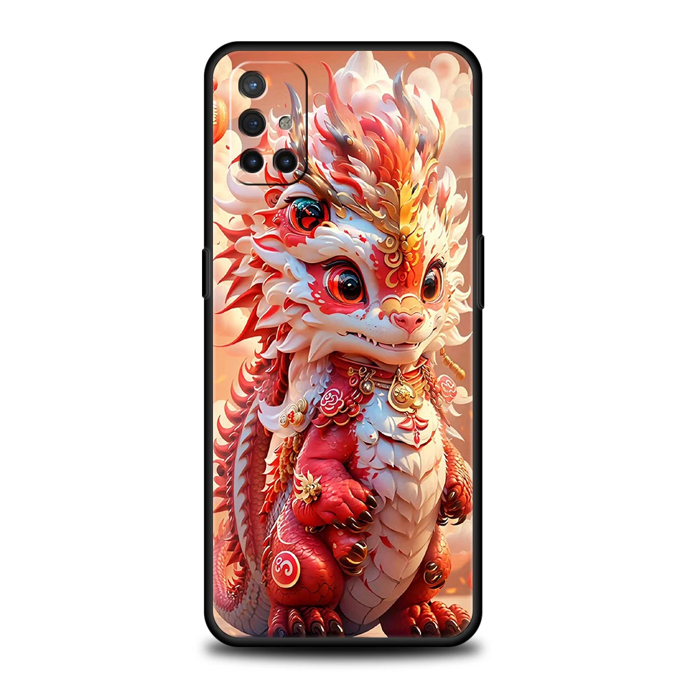 Whimsical Cartoon Dragon Silicone Phone Case - Vibrant and Durable Cover