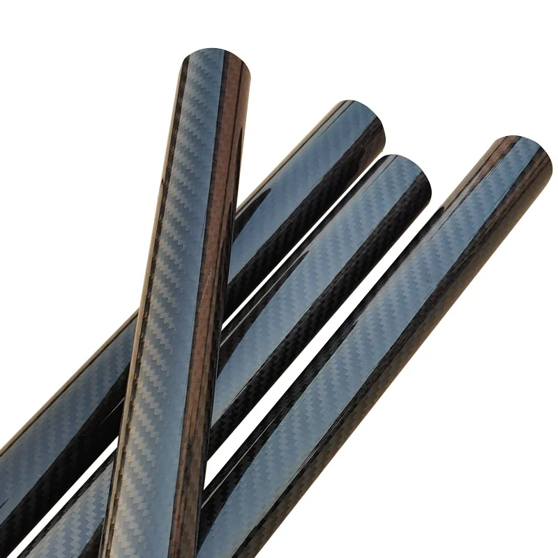 3k Carbon Fiber Tube, Twill Shining, Length:500mm, Wall Thickness: 1mm,Calibre: 5mm-35mm  RC Airplane Models Accessories. 3