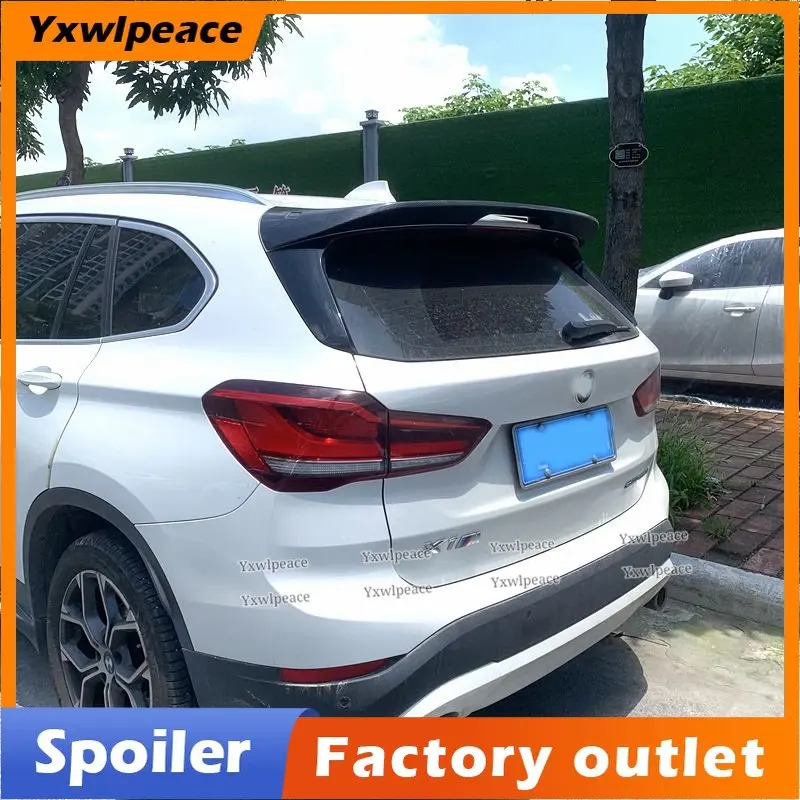 

For BMW X1 F48 2017 2018 2019 2020 Spoiler High Quality ABS Primer Color Trunk Lip Rear Roof Spoiler Wing Car Accessories