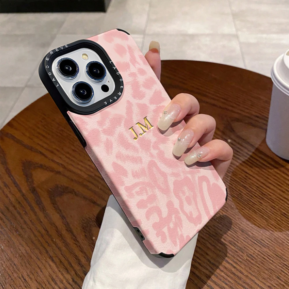 Luxury Leopard Print Personalized Case For iPhone 17 16 15 thumbnail 3
