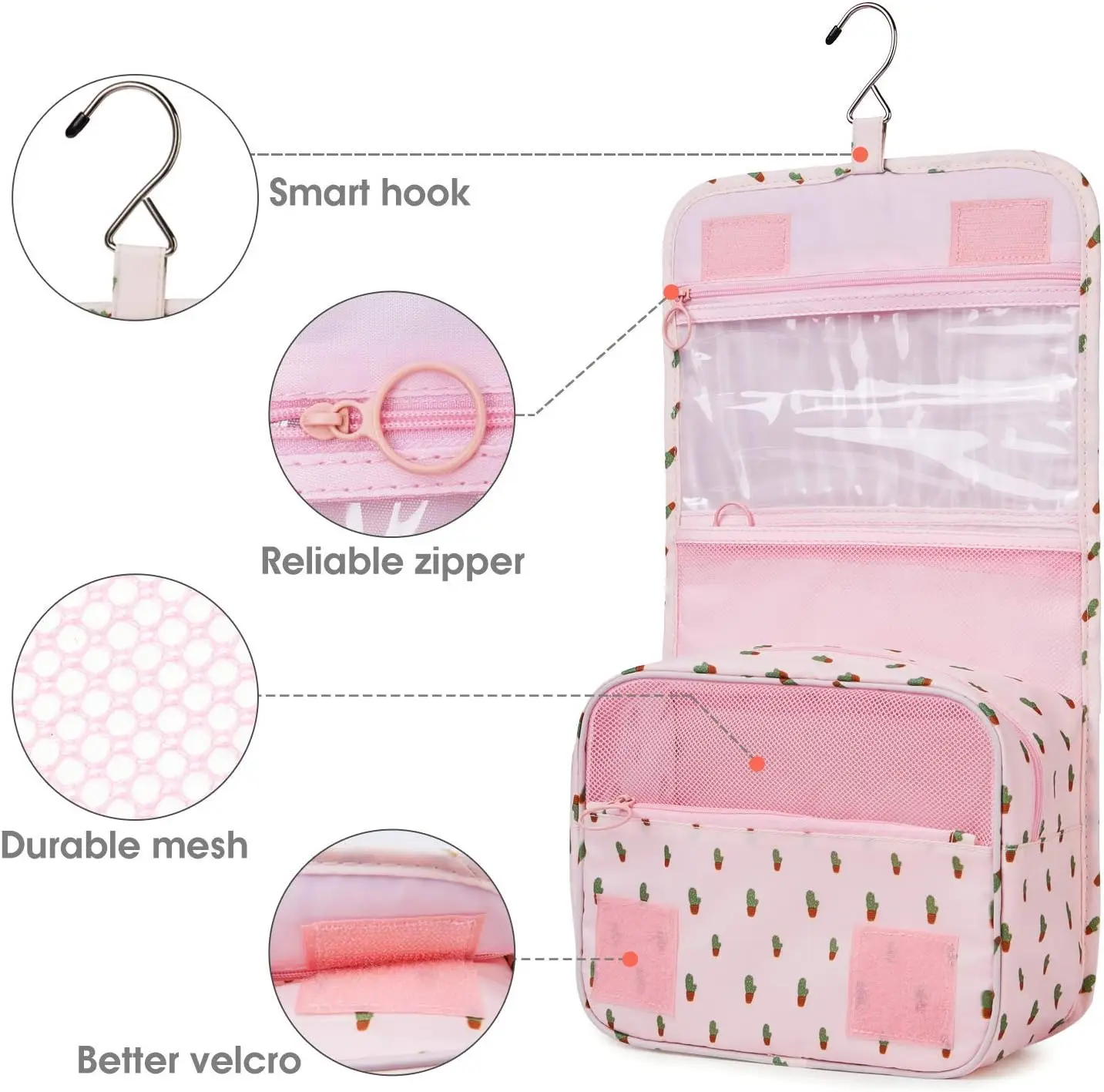 Narwey Beauty Case da Viaggio Donna, Grande Borsa da Toilette Wash Bag, Grande Porta Trousse Trucchi Trousse per Donne Ragazze (Loto Blu