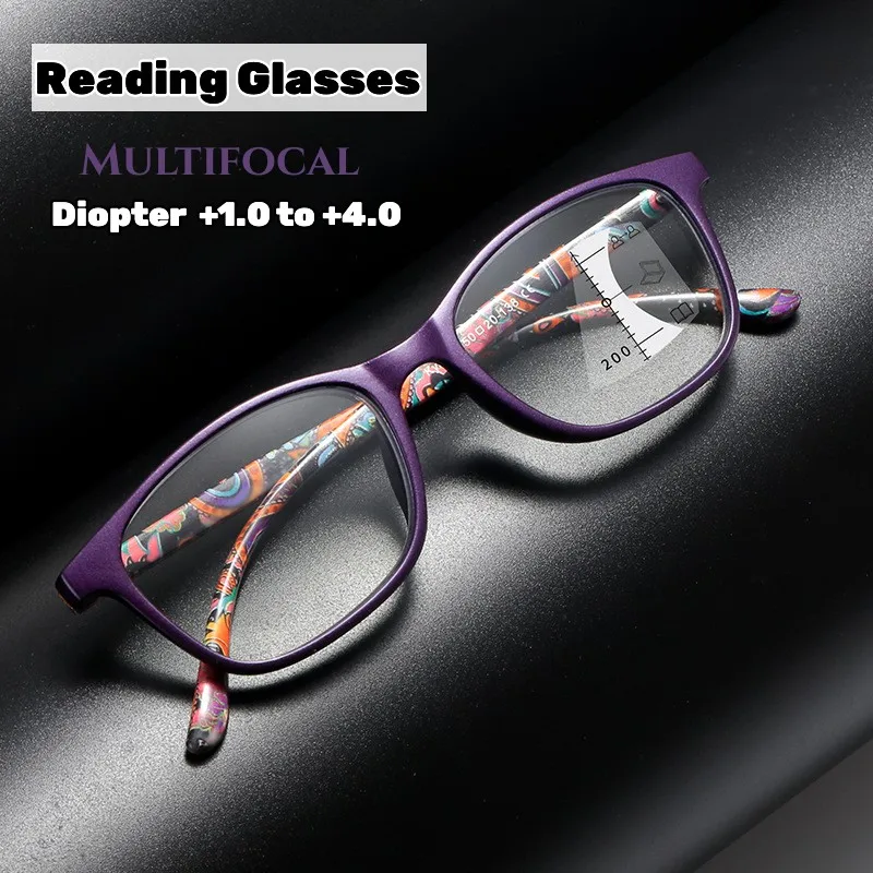 

Мужские и женские прогрессивные Мультифокальные очки для чтения, синие близорукости, очки для дальнозоркости с диоптриями