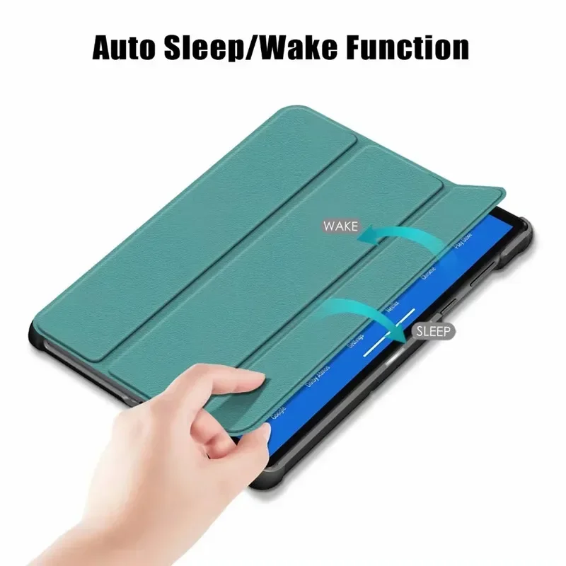 Smart Folding Stand Case for Lenovo Tab M10 Plus - Kids Green