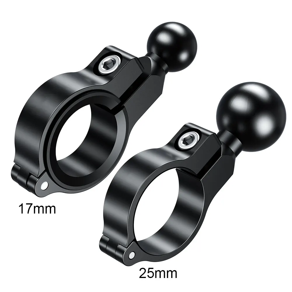 

Ball Head Adapter 17mm 25mm Bicycle Riding Clip Aluminum Alloy Handlebar Ball Mount Base Adjustable for Motorcycle Phone Holder